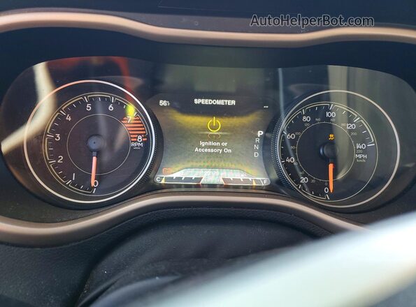 1C4PJMDS5GW204301 2016 JEEP CHEROKEE Red Instrument cluster view