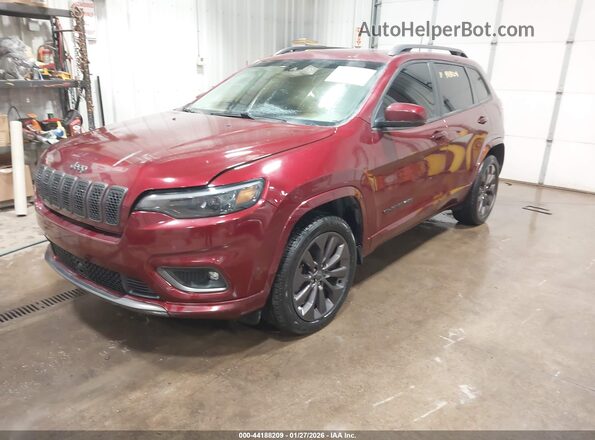 1C4PJMDX4KD375265 2019 JEEP CHEROKEE Темно-бордовый Передняя левая четверть