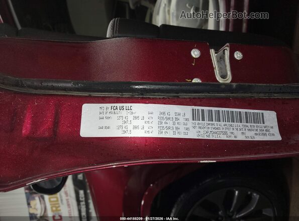 1C4PJMDX4KD375265 2019 JEEP CHEROKEE Темно-бордовый Вид подкапотного пространства