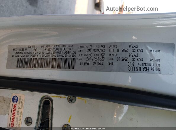 1C4PJMLBXKD271689 2019 JEEP CHEROKEE White 