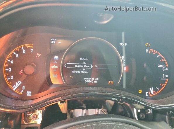 1C4RDHDG1RC234838 2024 DODGE DURANGO Черный Вид щитка приборов