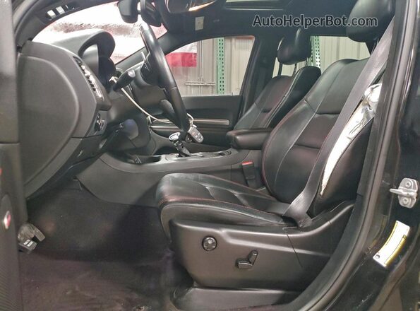1C4RDJDG9JC498319 2018 DODGE DURANGO Черный Вид салона спереди