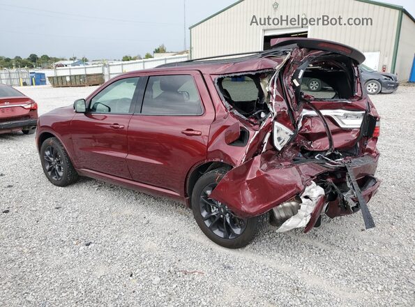 1C4RDJDGXRC157328 2024 DODGE DURANGO Burgundy Trasero izquierdo