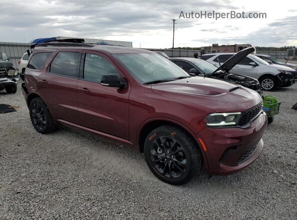 1C4RDJDGXRC157328 2024 DODGE DURANGO Burgundy Delantero derecho