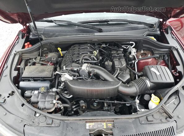 1C4RDJDGXRC157328 2024 DODGE DURANGO Burgundy Vista del compartimento del motor