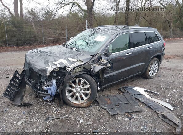 1C4RJEBG4HC752015 2017 JEEP GRAND CHEROKEE Gray Առջևի ձախ երեք քառորդ տեսարան
