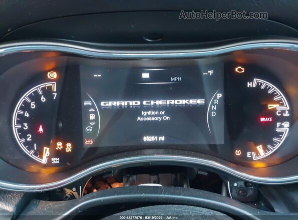 1C4RJFBG6MC538207 2021 JEEP GRAND CHEROKEE Black Հետևի նստատեղերի տեսք
