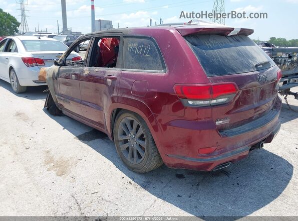 1C4RJFCG1JC205343 2018 JEEP GRAND CHEROKEE Maroon Հետևի ձախ