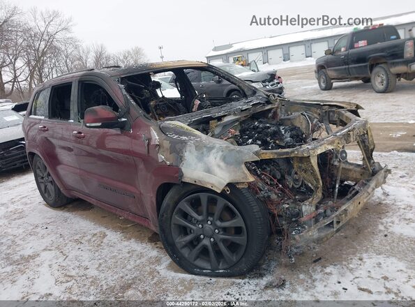 1C4RJFCG1JC205343 2018 JEEP GRAND CHEROKEE Maroon Առջևի վահանակի տեսք