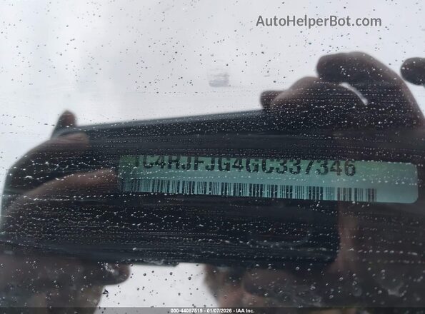 1C4RJFJG4GC337346 2016 JEEP GRAND CHEROKEE Черный Вид подкапотного пространства