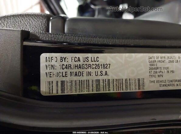 1C4RJHAG3RC261827 2024 JEEP GRAND CHEROKEE Черный 