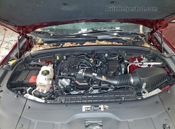 1C4RJHBG2N8540861 2022 JEEP GRAND Burgundy Vista del compartimento del motor