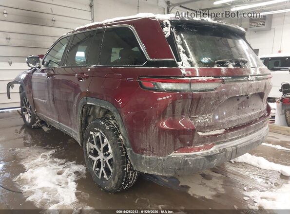 1C4RJHBG6SC339876 2025 JEEP GRAND CHEROKEE Red Задня ліва чверть
