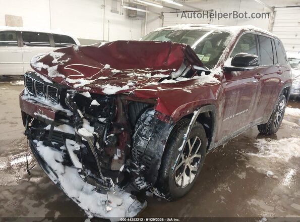 1C4RJHBG6SC339876 2025 JEEP GRAND CHEROKEE Red Передня ліва чверть