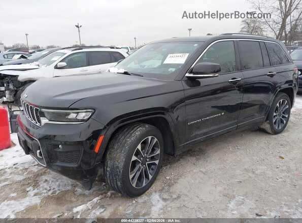 1C4RJHDG6N8564805 2022 JEEP GRAND CHEROKEE Black Առջևի ձախ երեք քառորդ տեսարան