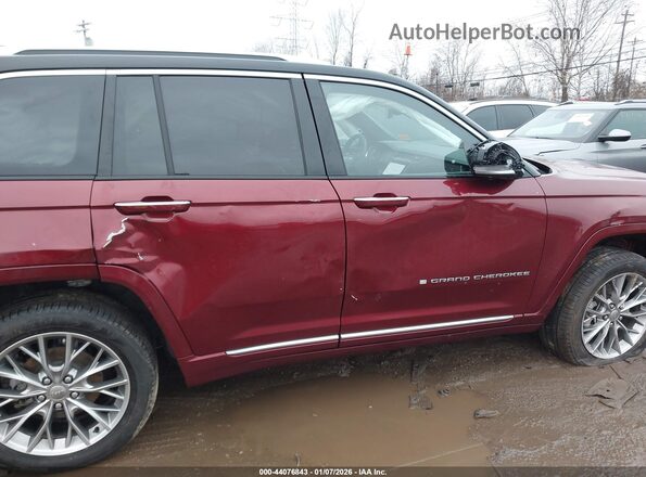 1C4RJHEG5P8823852 2023 JEEP GRAND CHEROKEE Burgundy Widok z przodu