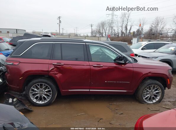 1C4RJHEG5P8823852 2023 JEEP GRAND CHEROKEE Burgundy Widok wnętrza 360 stopni