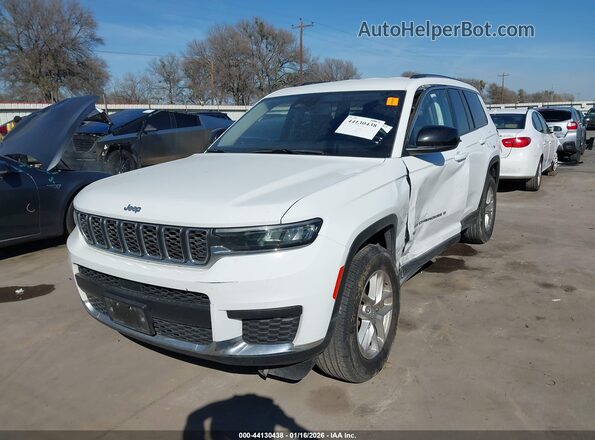 1C4RJJAG2P8867014 2023 JEEP GRAND CHEROKEE L White წინა მარცხენა ხედი სამი მეოთხედიდან