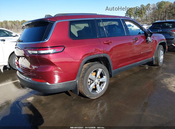1C4RJKBG2M8132288 2021 JEEP GRAND CHEROKEE L Burgundy Tył prawy