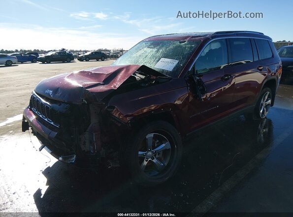 1C4RJKBG2M8132288 2021 JEEP GRAND CHEROKEE L Burgundy Przód lewy