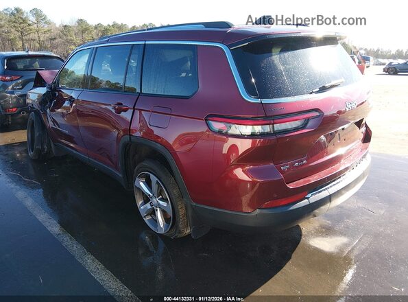1C4RJKBG2M8132288 2021 JEEP GRAND CHEROKEE L Burgundy Tył lewy