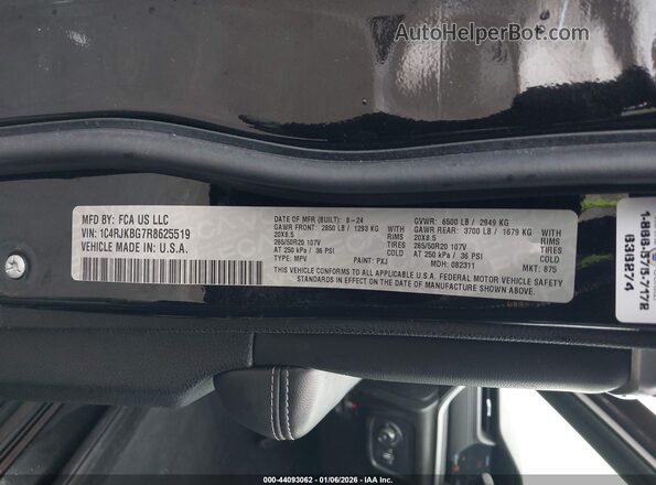 1C4RJKBG7R8625519 2024 JEEP GRAND CHEROKEE L Black 