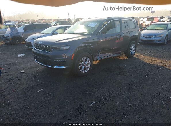 1C4RJKBG8P8841618 2023 JEEP GRAND CHEROKEE L Серый Передняя левая четверть