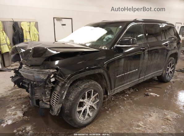 1C4RJKBG9R8524157 2024 JEEP GRAND CHEROKEE L Black Vista tres cuartos delantera izquierda