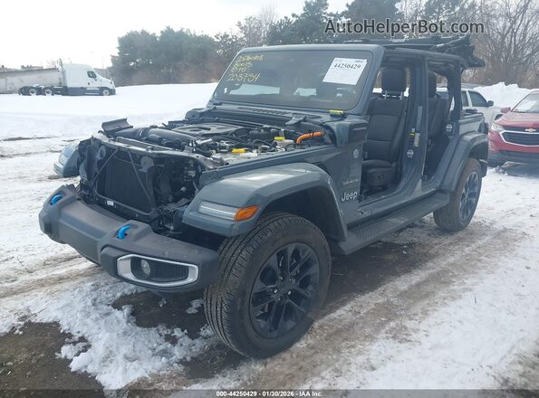 1C4RJXP6XRW203754 2024 JEEP WRANGLER Gray Vista tres cuartos delantera izquierda