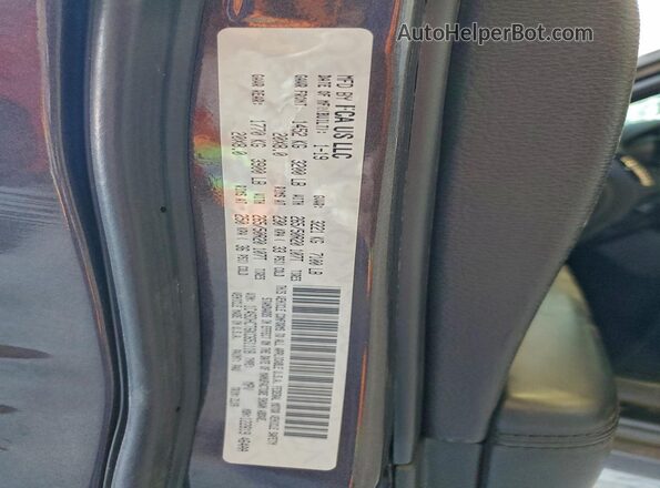 1C4SDHCT6KC651118 2019 DODGE DURANGO Gray Вид наклейки з VIN-кодом