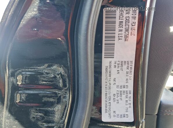 1C4SDJCT0MC758644 2021 DODGE DURANGO Black 