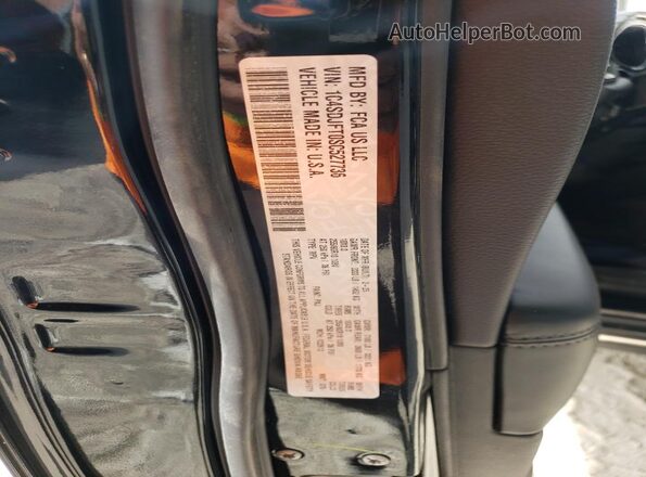 1C4SDJFT0SC527736 2025 DODGE DURANGO Black VIN კოდის სტიკერის ხედი