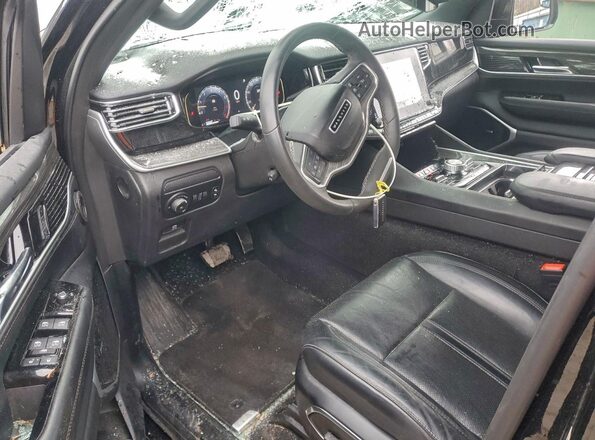 1C4SJVDT2NS105254 2022 JEEP WAGONEER Black Widok deski rozdzielczej