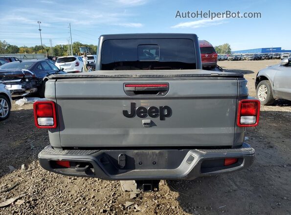 1C6HJTAG4ML504611 2021 JEEP GLADIATOR Gray უკანა ხედი