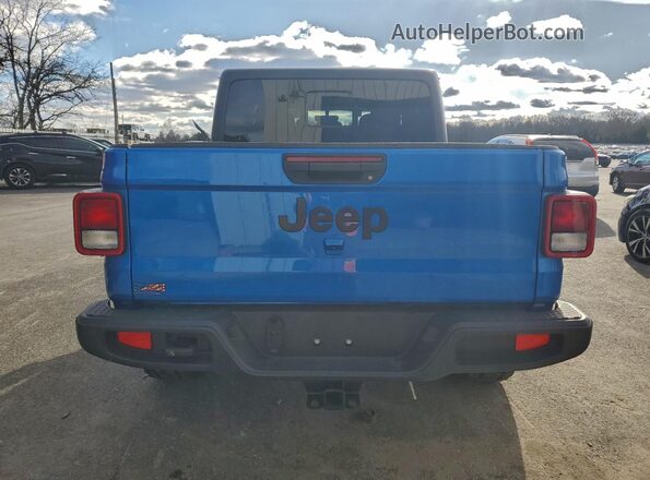1C6HJTAG4PL589194 2023 JEEP GLADIATOR Blue Вид ззаду