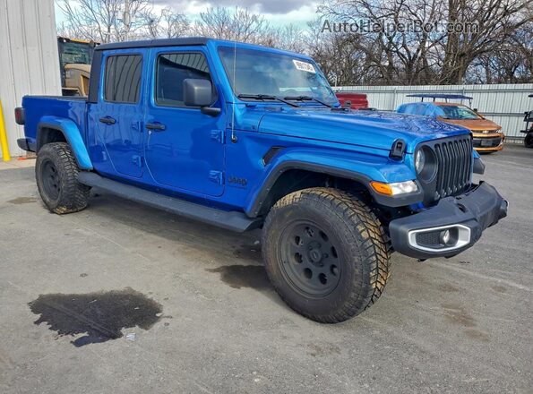 1C6HJTAG4PL589194 2023 JEEP GLADIATOR Blue Передня права чверть