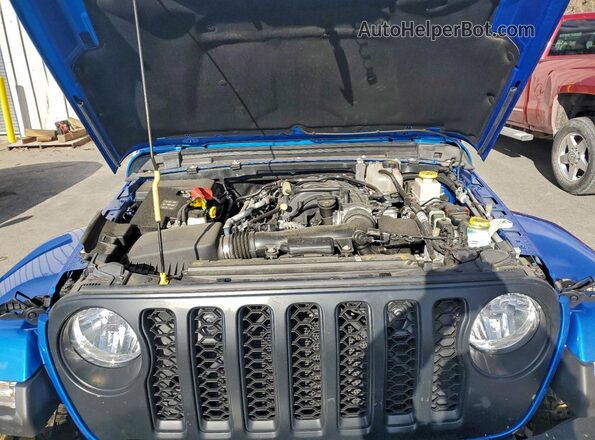 1C6HJTAG4PL589194 2023 JEEP GLADIATOR Blue Вид задньої частини салону