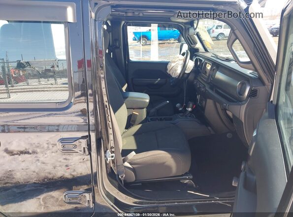 1C6HJTAG6PL549179 2023 JEEP GLADIATOR Black Widok wnętrza z przodu