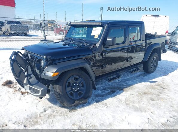 1C6HJTAG6PL549179 2023 JEEP GLADIATOR Black Przód lewy