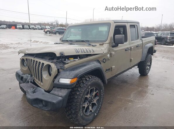 1C6HJTAG8LL164166 2020 JEEP GLADIATOR Зеленый Передняя левая четверть