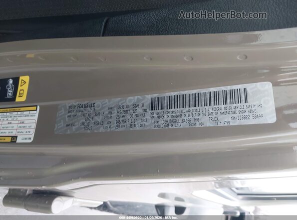 1C6HJTAG8LL164166 2020 JEEP GLADIATOR Зеленый Вид подкапотного пространства