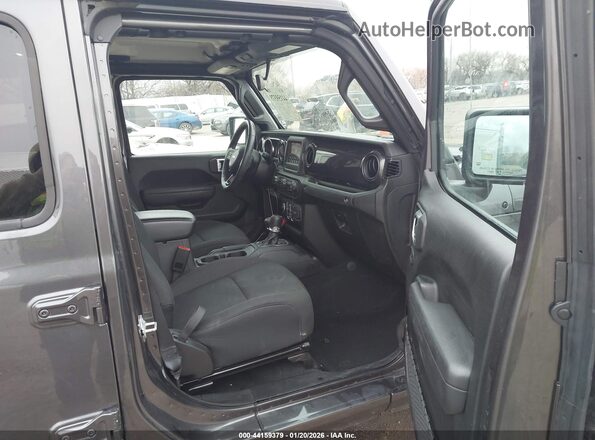1C6HJTAG9NL157553 2022 JEEP GLADIATOR Black Widok wnętrza z przodu