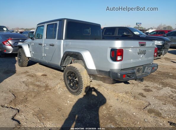 1C6HJTAG9PL517469 2023 JEEP GLADIATOR Серебряный Задняя левая четверть