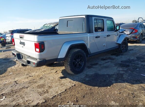1C6HJTAG9PL517469 2023 JEEP GLADIATOR Серебряный Задняя правая четверть