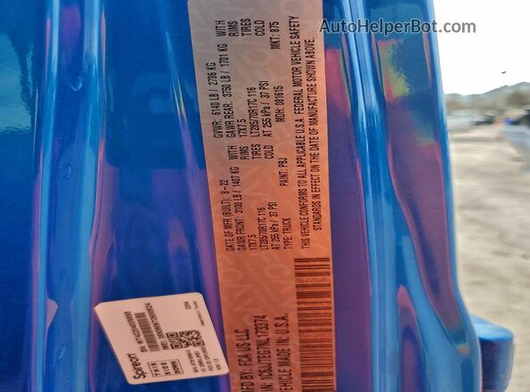 1C6JJTEG7NL173374 2022 JEEP GLADIATOR Blue ძრავის განყოფილების ხედი