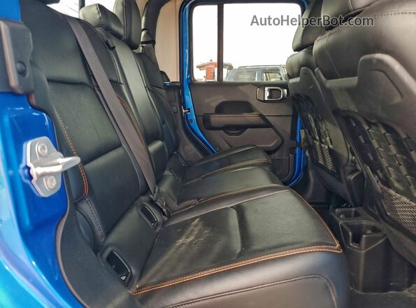 1C6JJTEG7NL173374 2022 JEEP GLADIATOR Blue უკანა სავარძლების ხედი