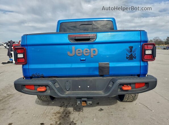 1C6JJTEG7NL173374 2022 JEEP GLADIATOR Blue უკანა ხედი