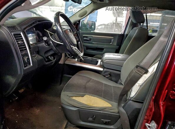 1C6RR7GG7JS224419 2018 DODGE RAM Красный Вид салона спереди