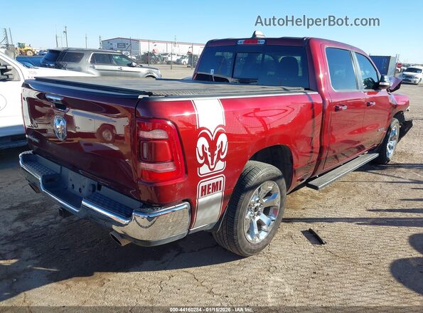 1C6RREMT6KN568202 2019 RAM 1500 Maroon Trasero derecho