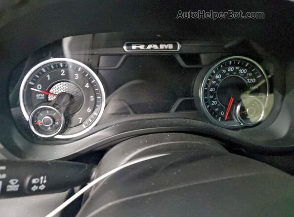 1C6RRFFG9SN547981 2025 RAM 1500 Black Widok zestawu wskaźników